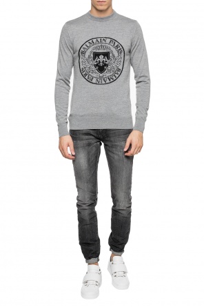Sweater with an embroidered logo, zdjęcie 2 Sweater with an embroidered logo od Balmain